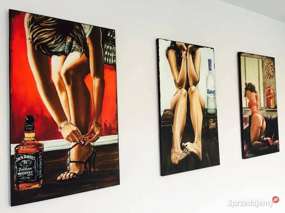 3 nowe obrazy 80x50 Jack Daniels whiskey whisky Poznań