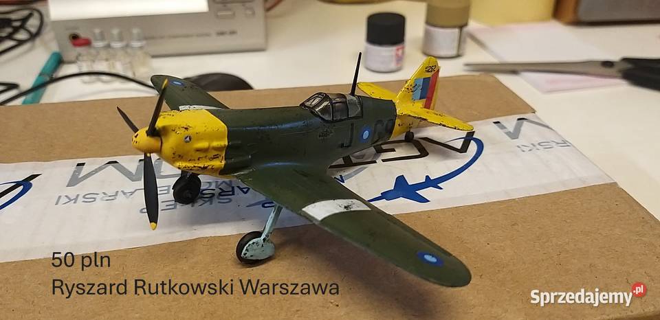 sklejone i pomalowane modele samolotów skala 172 Warszawa