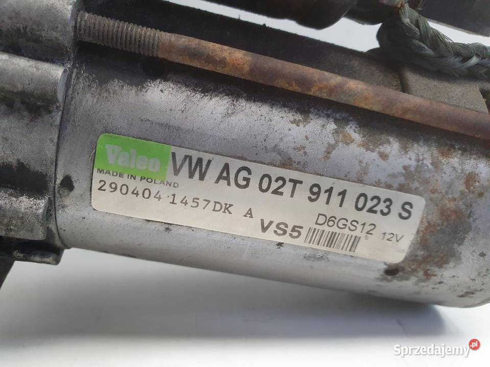 Skoda Fabia II 12 6V ROZRUSZNIK 02T911023S valeo Części samochodowe Janów