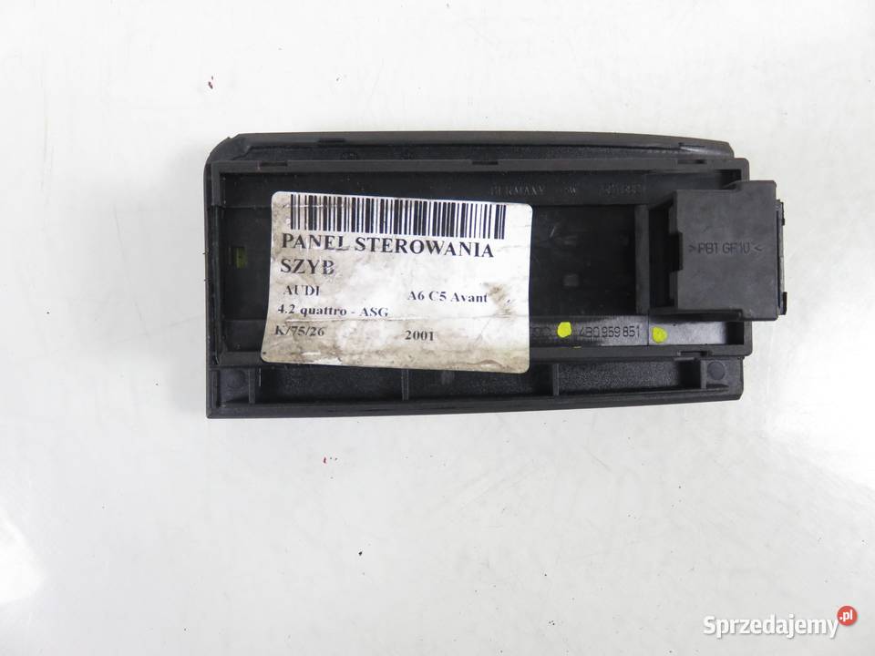 PANEL SZYB AUDI A6 C5 Avant 4B0959851 Panele sterowania, przełączniki małopolskie sprzedam
