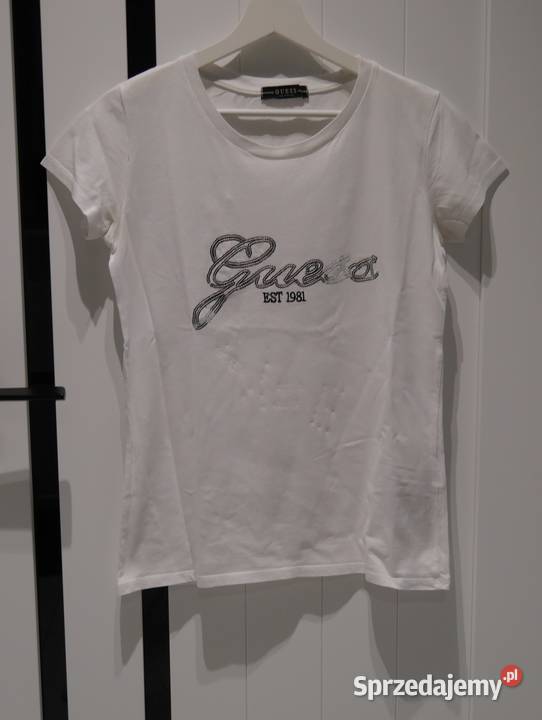 Guess fajna bluzeczka cekiny 36 S biały Wrocław
