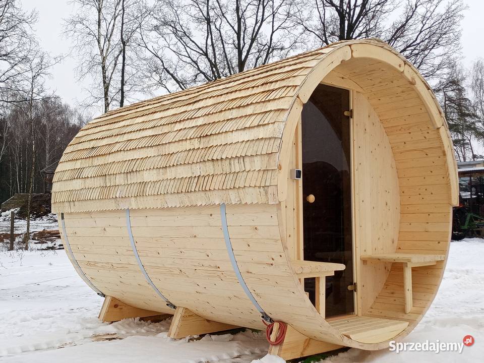 Sauna Beczka 300 Sauna Ogrodowa Harvia Cilindro Architektura ogrodowa Puńsk sprzedam