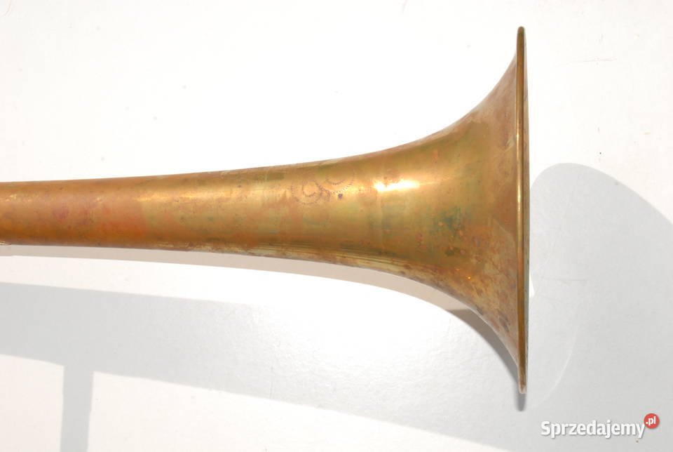 Stary duży puzon Czechosłowacki unikat antyk śląskie Cieszyn