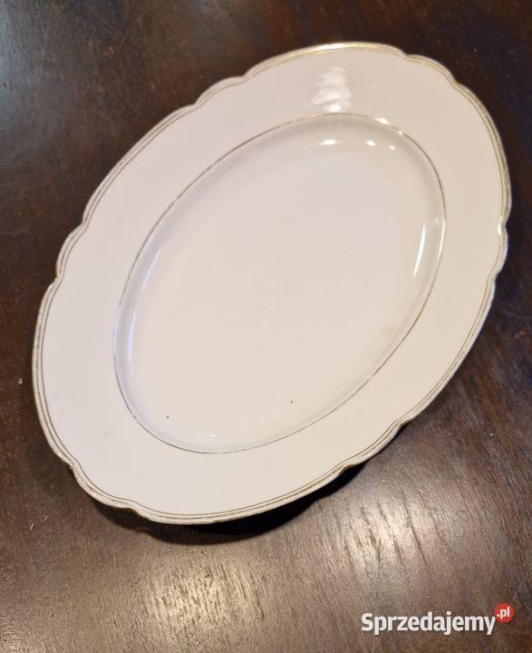 Stary owalny PÓŁMISEK ĆMIELÓW Feston porcelana lubelskie Lublin sprzedam