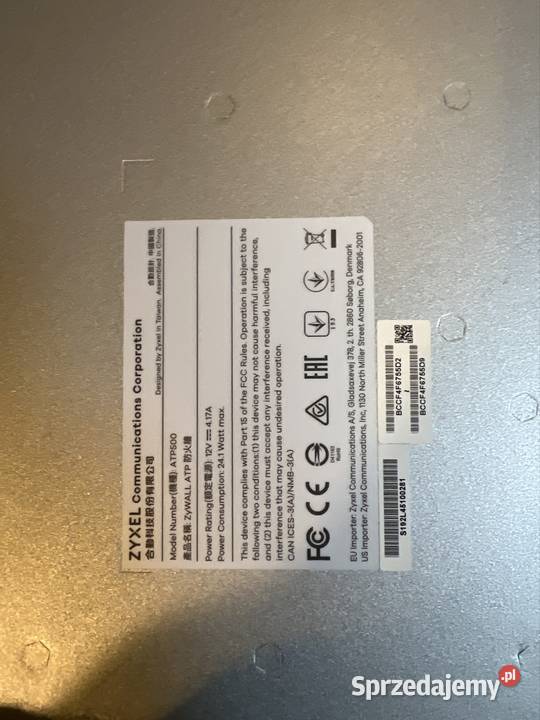 ZyXEL ATP500 Zapora Firewall UTM Router Zestaw 2