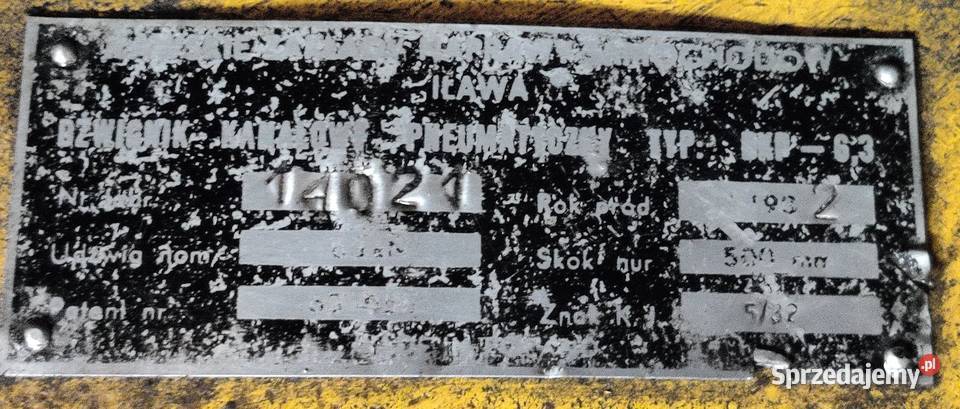 Podnośnik kanałowy DKP 63t IŁAWA Warszawa