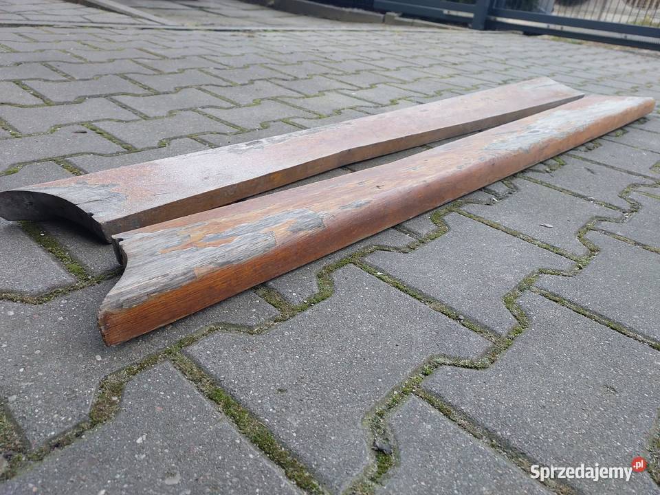 Stare dębowe stopnie zewnętrzne na progi VW