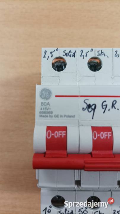 Rozłącznik General Electric AST M 80A Biznes i Przemysł dolnośląskie Jelenia Góra