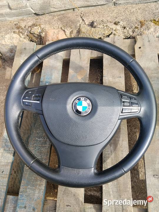 BMW F01 F10 F11 KIEROWNICA SKÓRA PODUSZKA STAN Żukowo