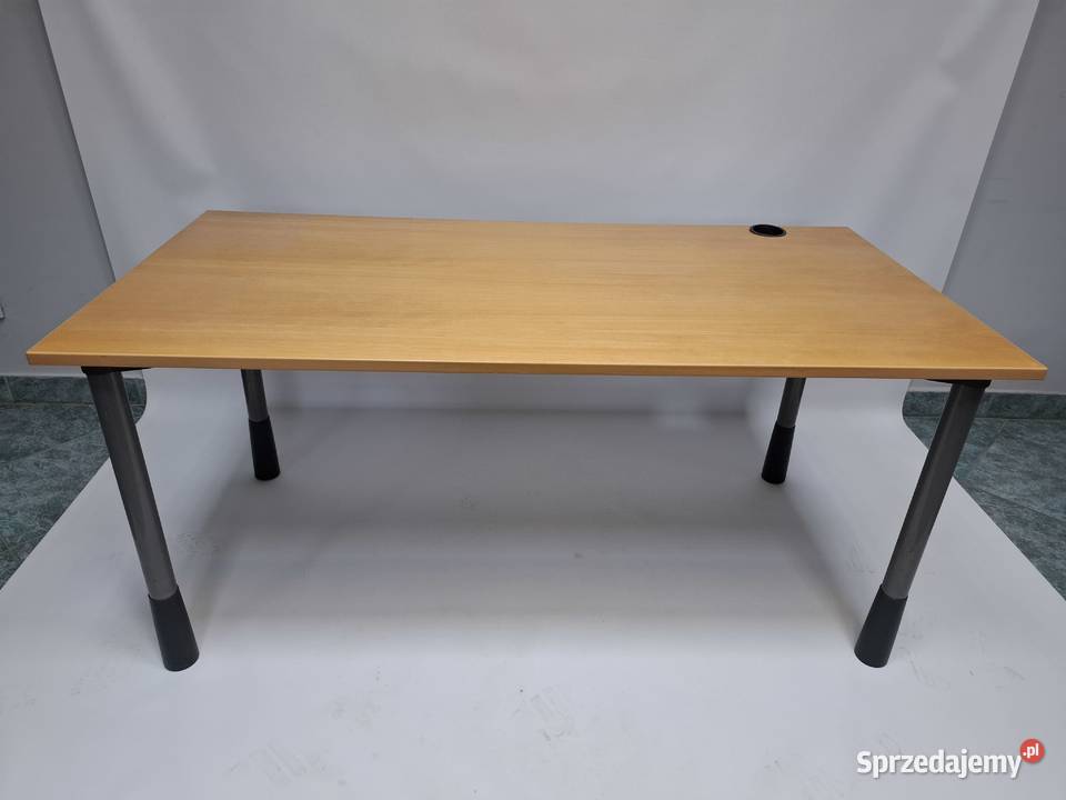 Biurko proste Kinnarps 160x80 buk naturalny dost Poznań sprzedam