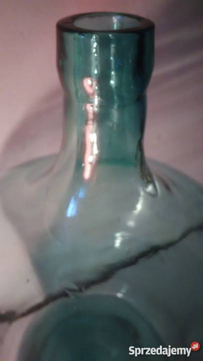 Stary gasior do wina szklo niebieskie Częstochowa