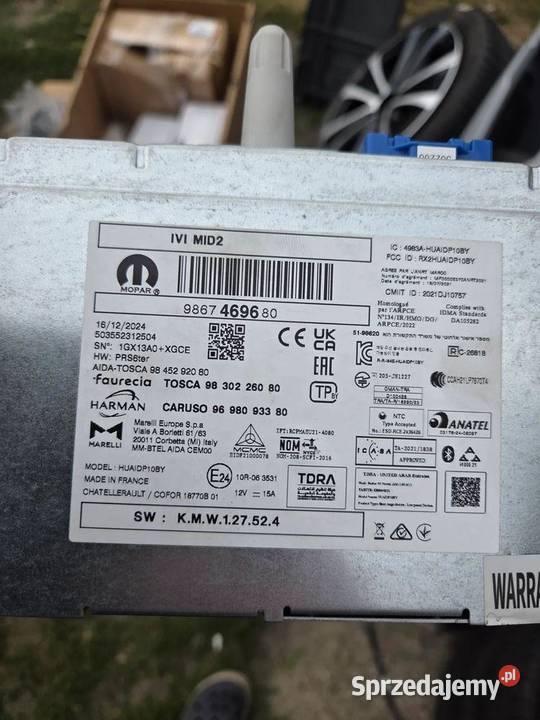 Modul radiowy Radio OPEL COMBO E 9867469680 dolnośląskie