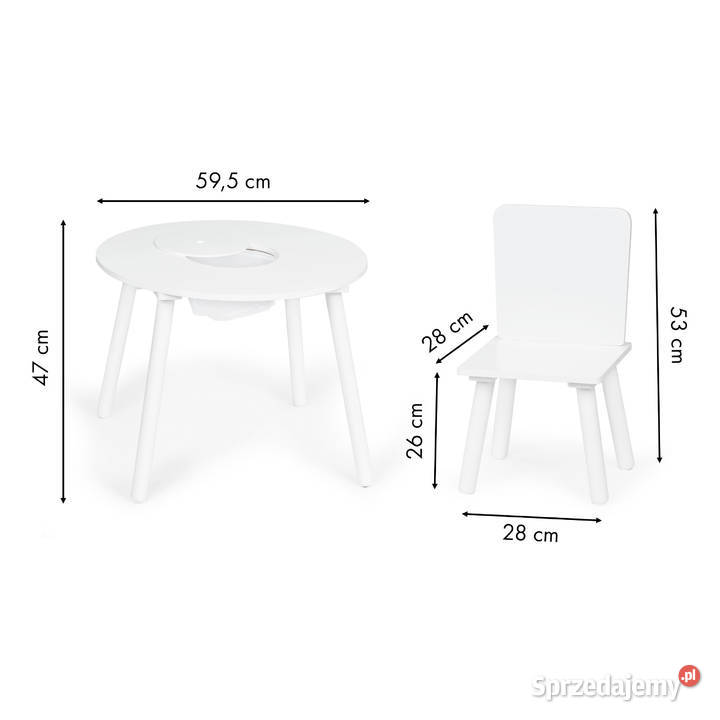 Stolik 2 krzesła meble dzieci komplet ECOTOYS Smogorzów
