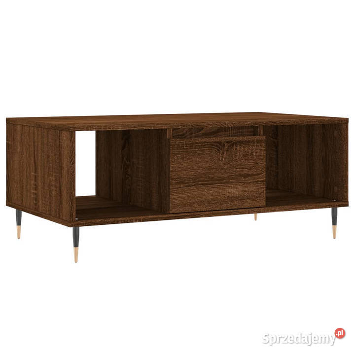Stolik kawowy brązowy dąb 90x50x365 WM830587