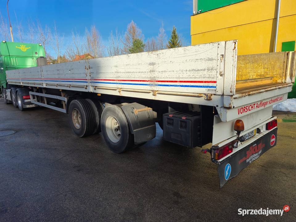 Naczepa ZIKUN do transportu stali Burtowe i plandeki Burtowe i plandeki małopolskie sprzedam