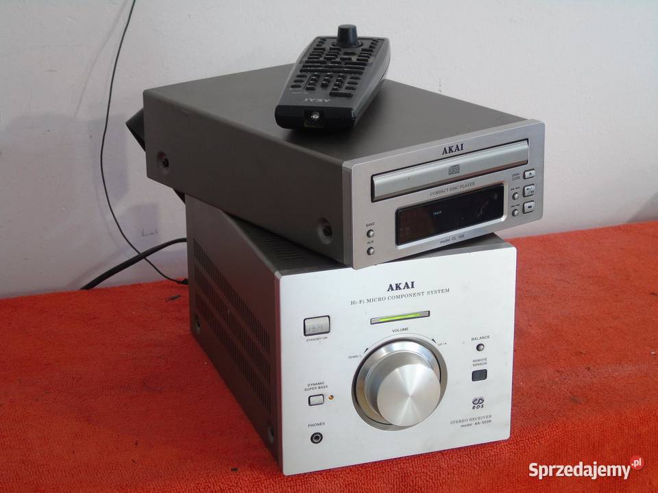 Wieża Akai AA503R pilot mocna RDS CD AUX DOSTAWA Jasło sprzedam