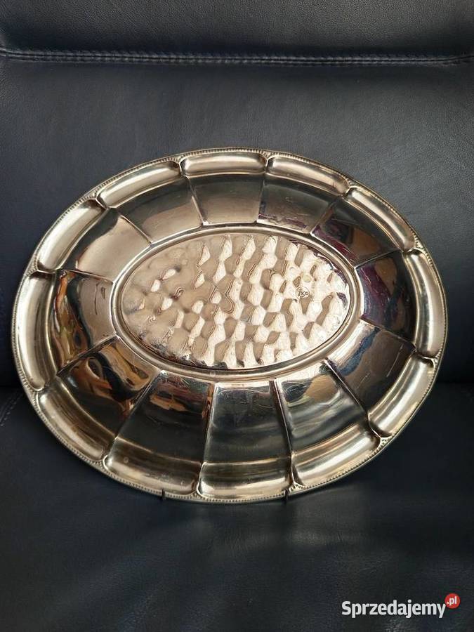 Misa patera platerowana owalna MUQ Wyposażenie wnętrz kujawsko-pomorskie Nakło nad Notecią