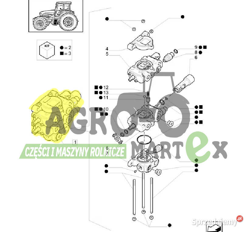 87324660 719704034 ZAWÓR STERUJĄCY KPL CNH Wichrów