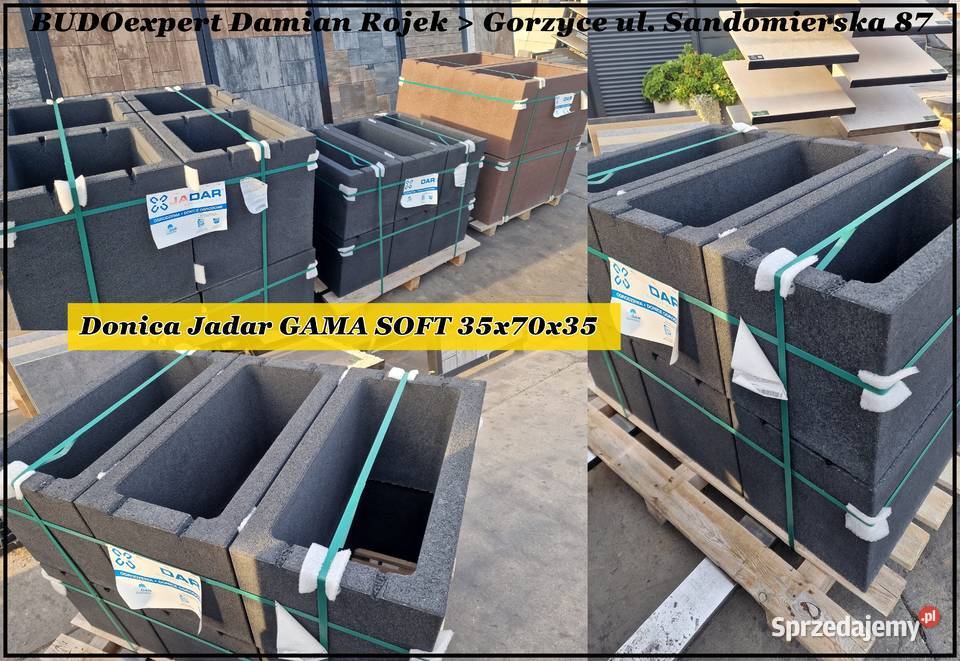 Nowoczesne betonowe DONICE ogrodowe Jadar Gama Gorzyce