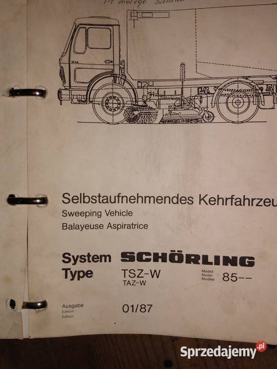 katalog części zamiatarka mercedes schorling Pozostałe Niemodlin