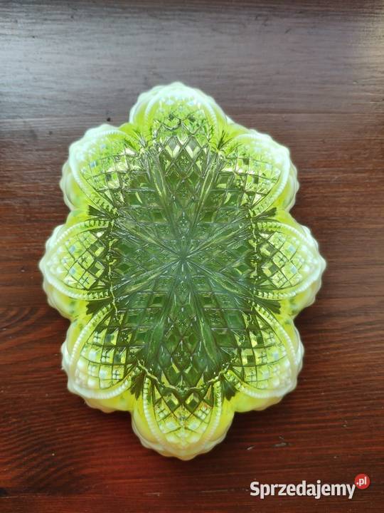 Szkło uranowe George Davidson talerzyk 1903r Kraków sprzedam