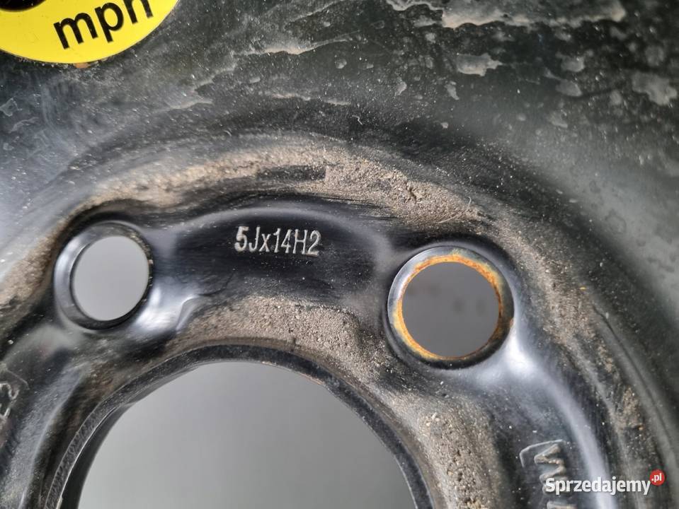 KOŁO ZAPASOWE VW Polo IV Fabia II Zapas felga stalowe Rudka