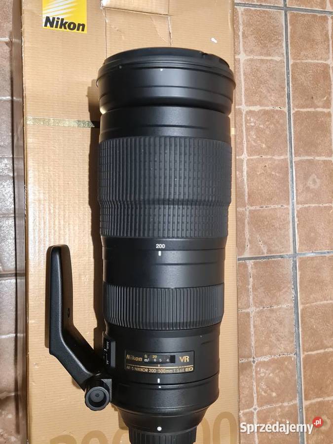Obiektyw nikon Nikkor 200500mm f56 E AFS ED VR Katowice