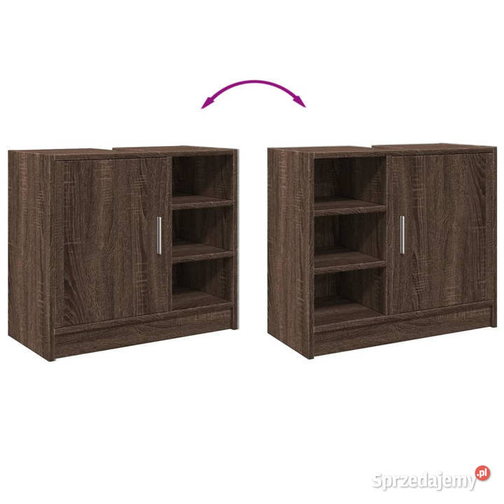 Szafka pod umywalkę brązowy dąb 63x29x55 Warszawa