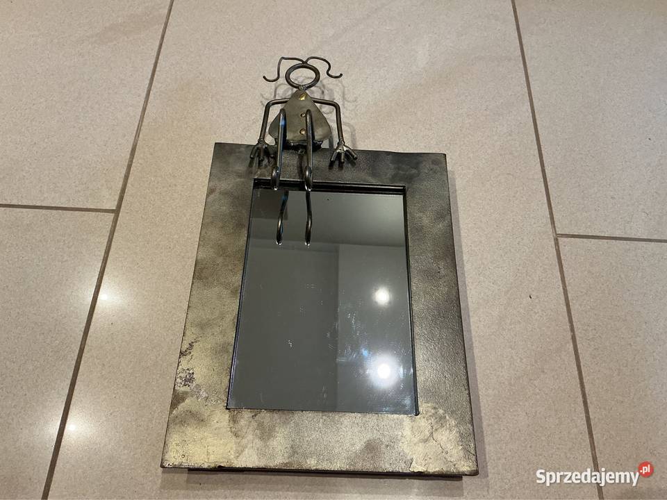 Lusterko Metalowe Rękodzieło Vintage Nowa Sól