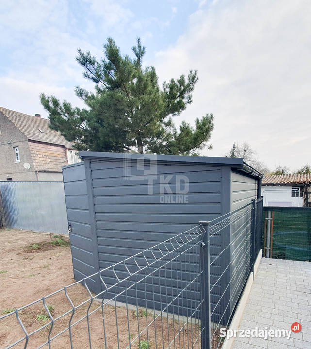 Domek Ogrodowy Schowek 25x2 brama dwuskrzydłowa Ogród Niepołomice