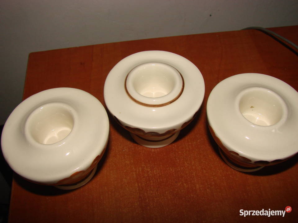 Włocławek fajansowy świecznik Pozostałe Pruszcz Gdański sprzedam