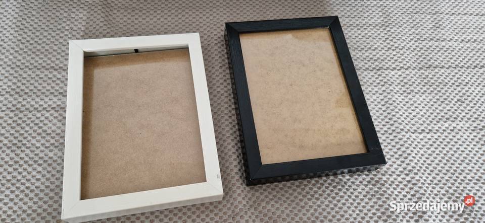 ramka na zdjęcie zestaw 2 biała czarna 15x21