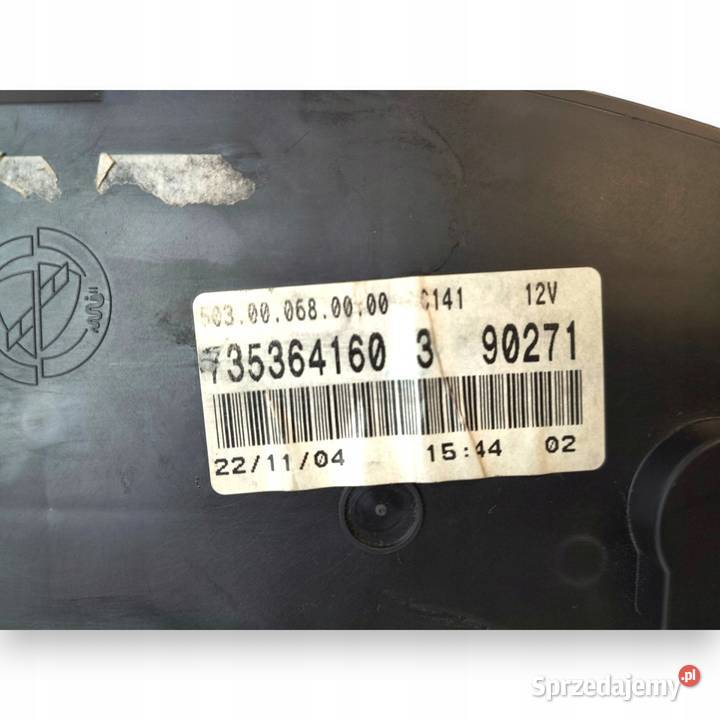 LICZNIK ZEGARY 735364160 Fiat Idea 12 14 16V 13 osobowe