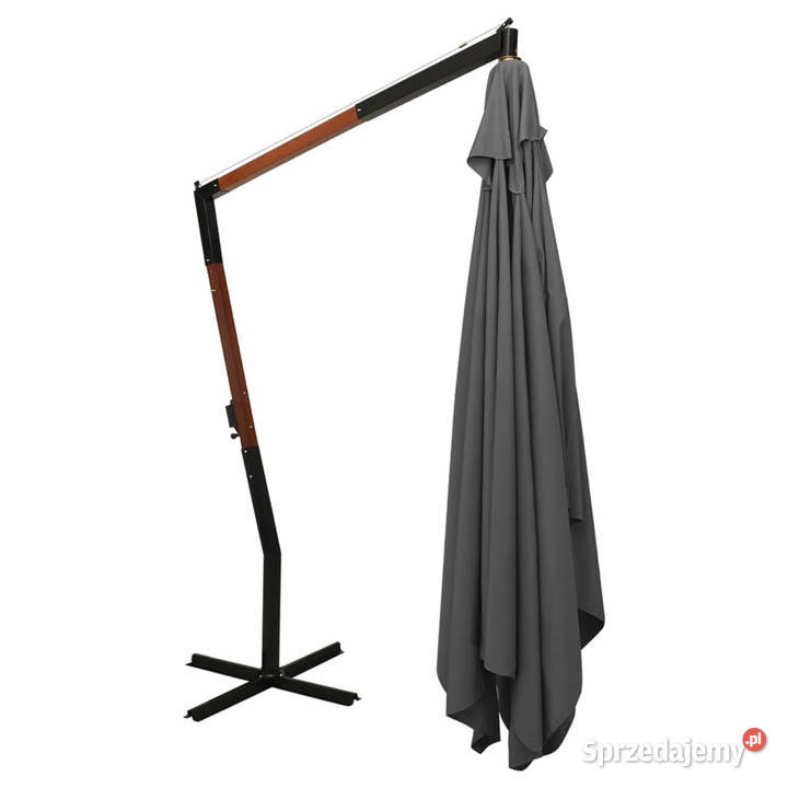 Wiszący parasol z drewnianym słupkiem 400x300 sprzedam