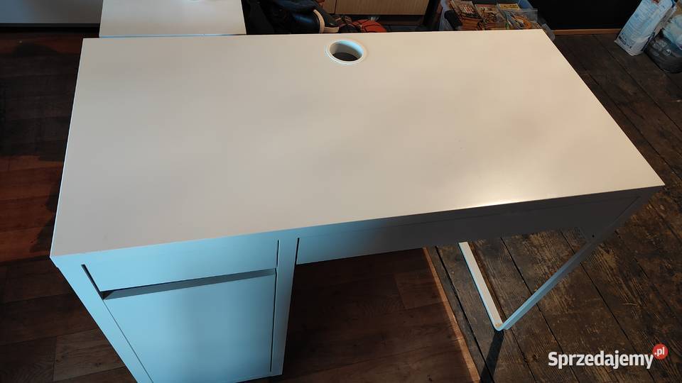 Biurko IKEA Micke białe dolnośląskie Świdnica