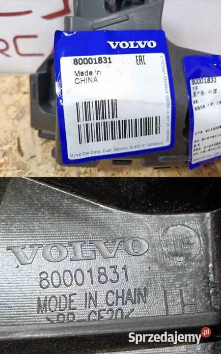 VOLVO EX30 23 ŚLIZG MOCOWANIE ZDERZAKA LEWY TYŁ Pleszew