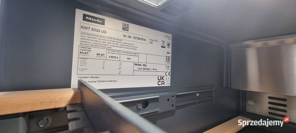 Chłodziarka do wina winiarka do zabudowy Miele Wrocław