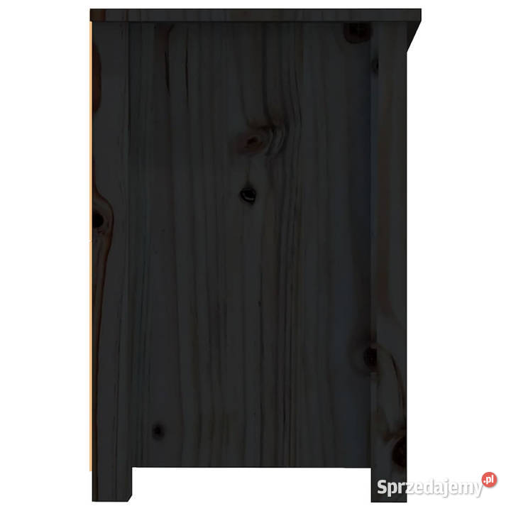 Szafka pod TV czarna 114x35x52 lite drewno Szafki Warszawa