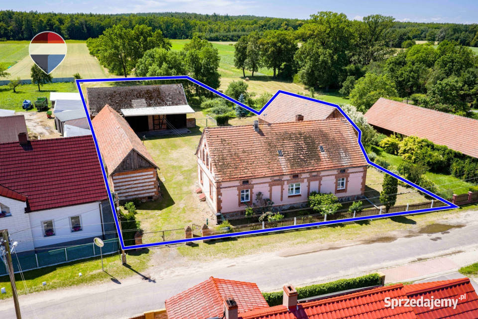 Dom z zabudowaniami duża działka i wiejski 4712m2 dolnośląskie