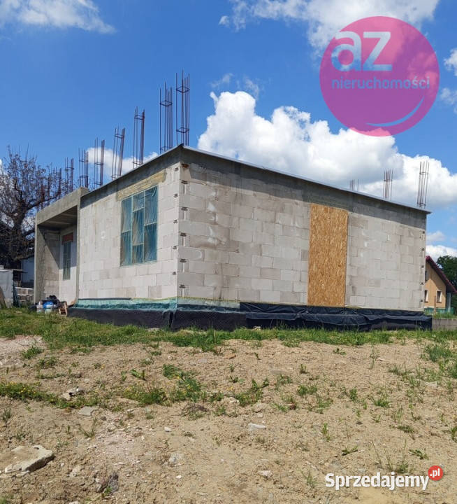Rozpoczęta budowa domu w Gorlicach na 10ar 1000m2 Gorlice sprzedam