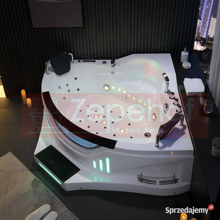 Wanna narożna z hydromasażem BS Grabówka