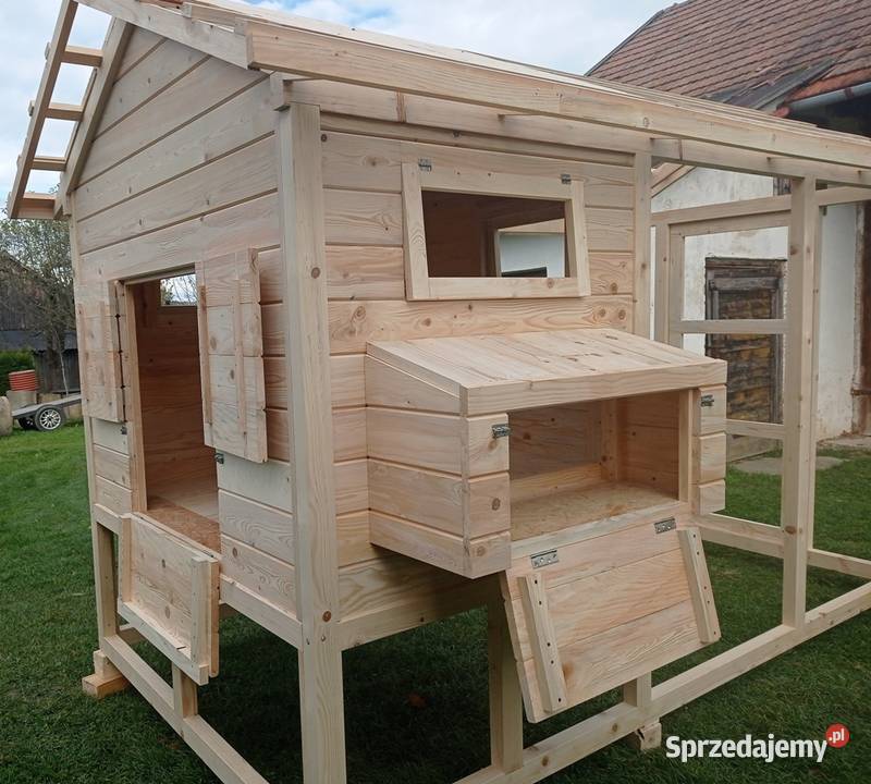 Kurnik drewniany woliera kury Gorlice