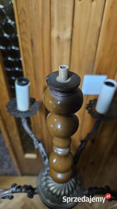 Lampa stojąca Vintage PRL na żarówki świecowe śląskie Katowice