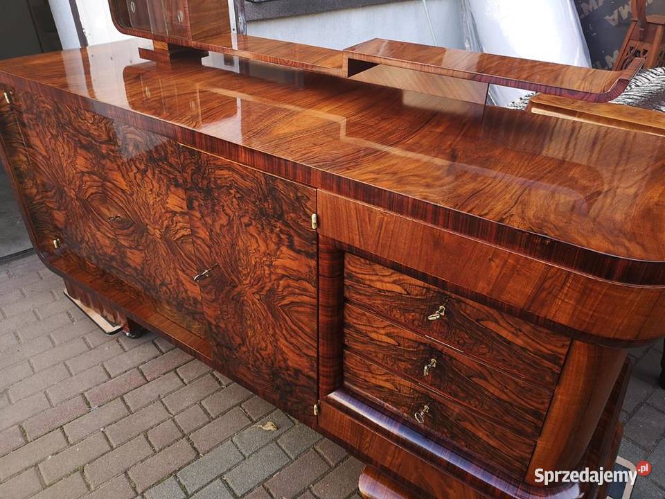 Bufet Komoda ARTDECO Unikat Orzech Politura Swarzędz