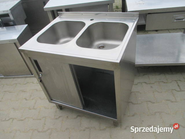 Zlew Gastronomiczny 2 Komorowy Drzwi Suwane Ostrów Wielkopolski