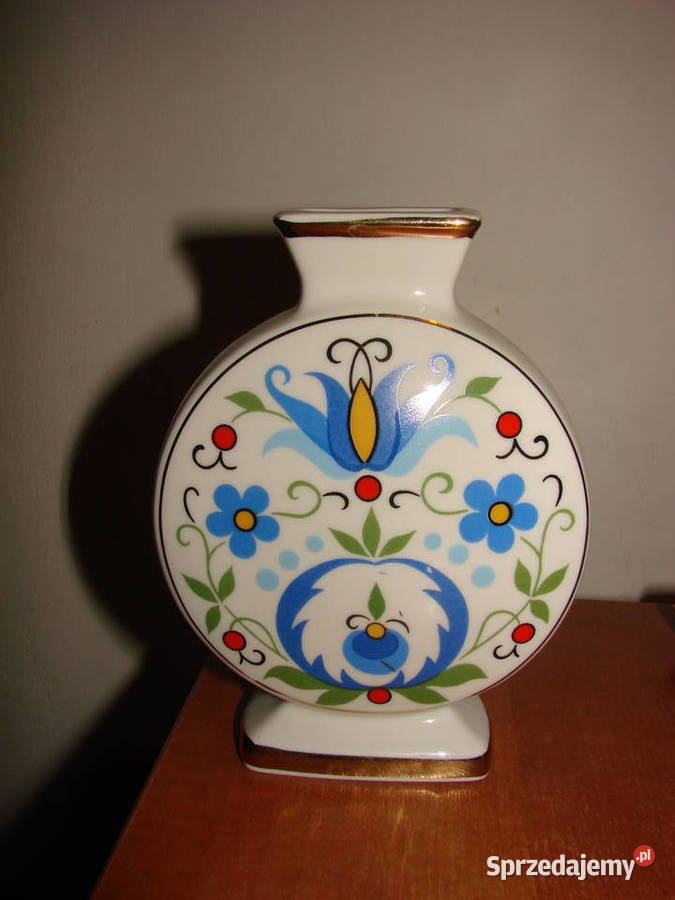 Lubiana wzór kaszubski wazonik pomorskie Pruszcz Gdański sprzedam