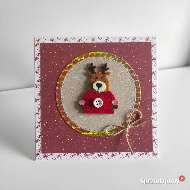 Kartka ręcznie robiona na Święta Bożego łódzkie Łódź sprzedam