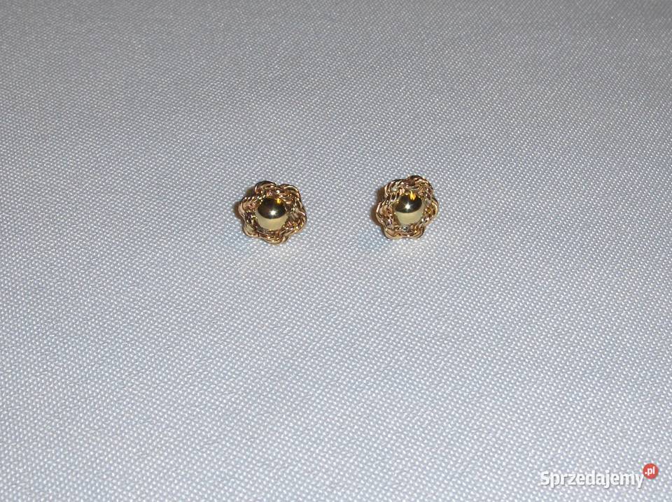 Kolczyki złote Kwiaty 585 2g łódzkie Łódź