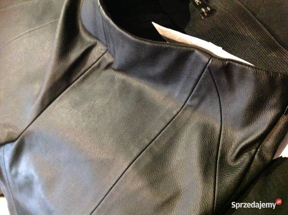 ZARA Legginsy Skórzane Damskie XS Czarne Nowe Pozostałe