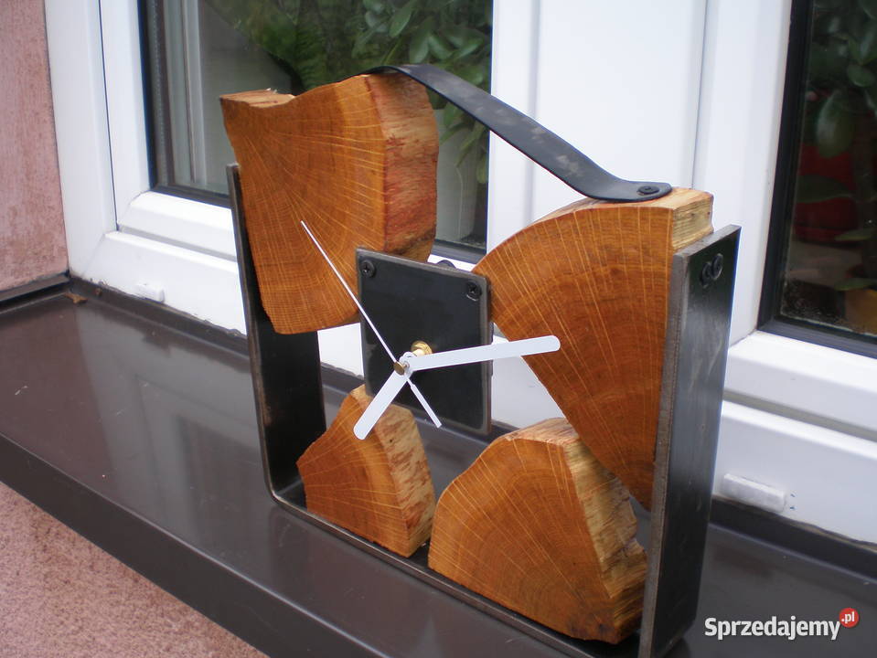 loftowy zegar metaldrewno mazowieckie Siedlce sprzedam